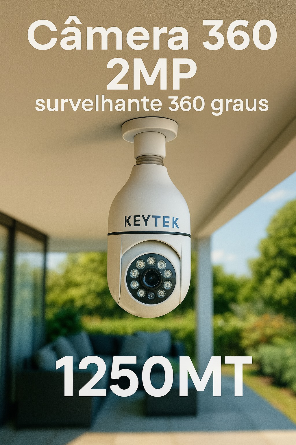 Câmera Wifi bocal E27