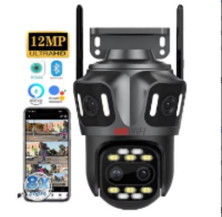 Câmara iCSee 12MP — zoom 8×